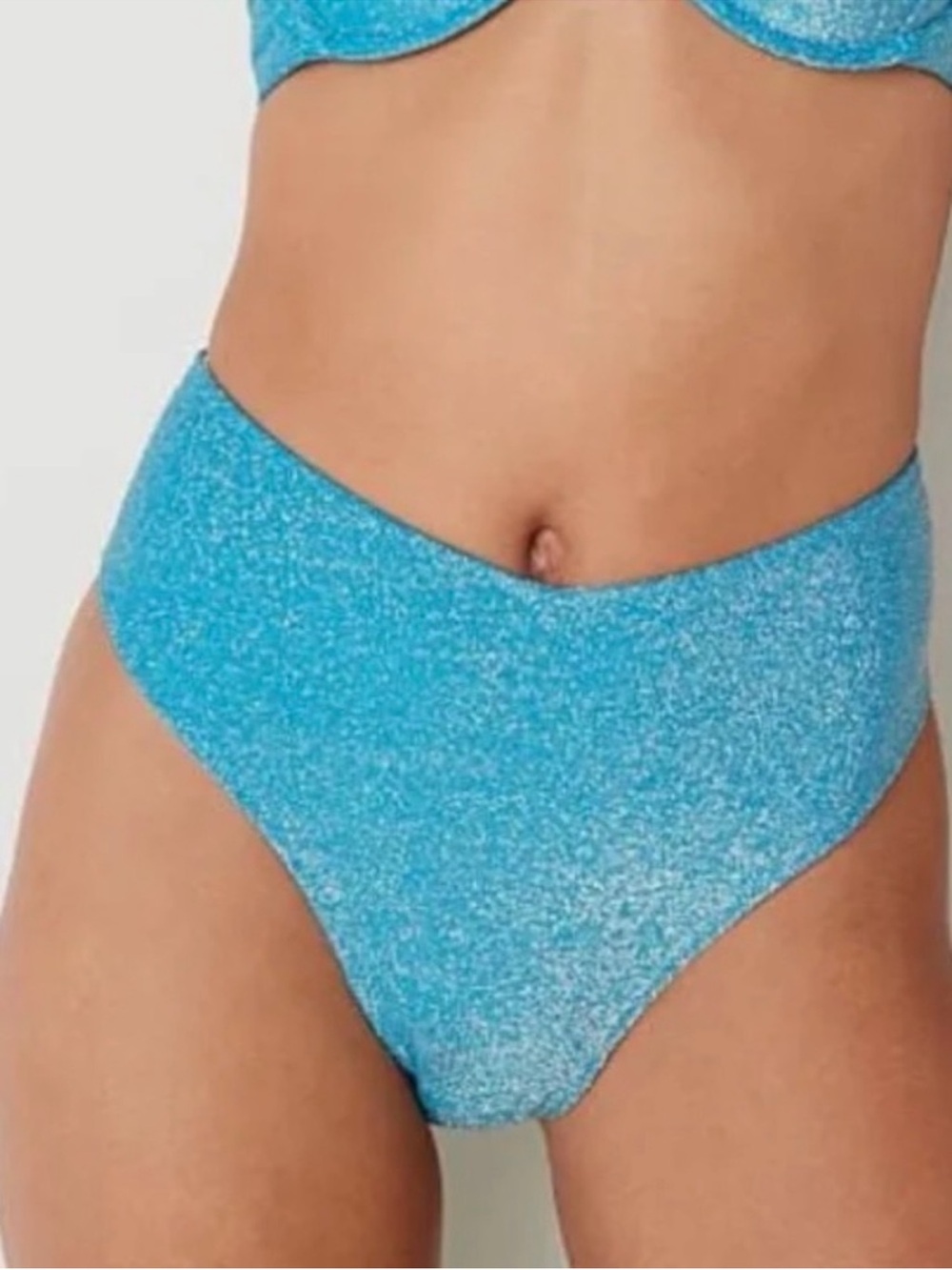 NWT Victoria's Secret Shimmer Bikini Bottom Size Large